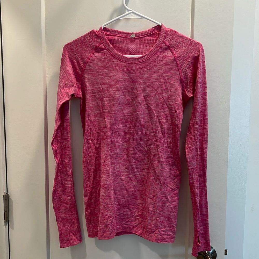 Pink Lululemon Long Sleeve